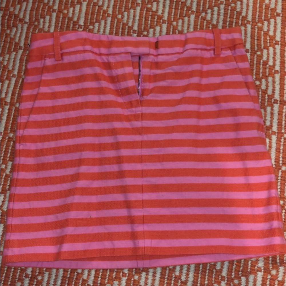 J crew skirt pink/orange